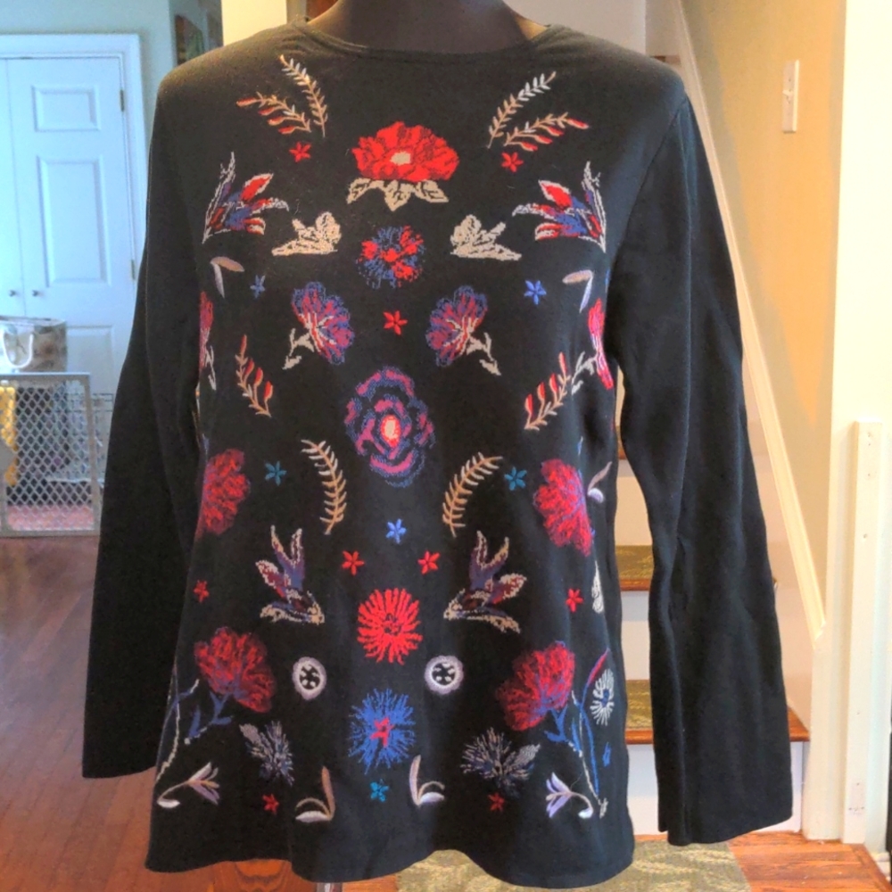 J Jill cotton sweater size M